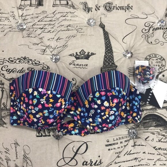 Vera Bradley Reversible Wildflower Swim Top - Picture 3 of 6